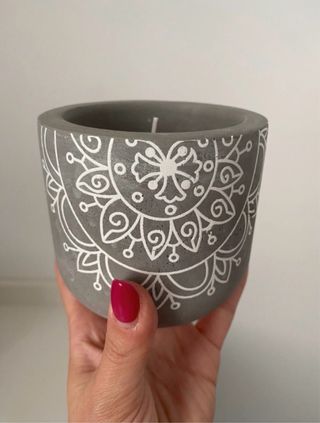 Candela decorata mandala