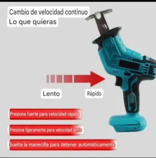 Sierra Sable Portátil Recargable (2 Baterías)