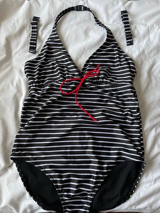 Bañador premamá rayas