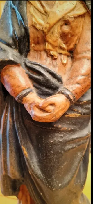 Madonna Addolorata statua antica in terracotta