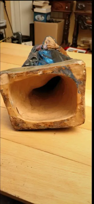 Madonna Addolorata statua antica in terracotta