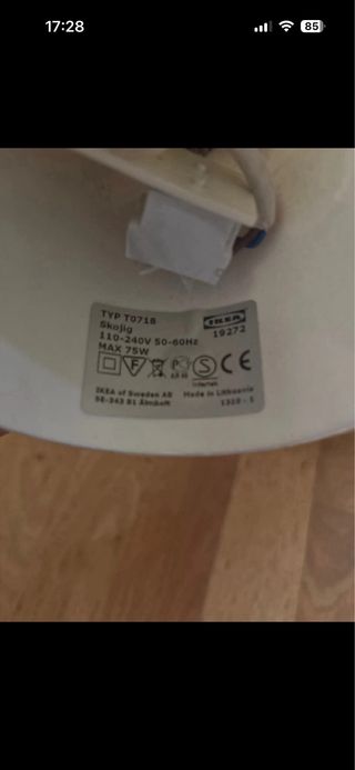 Lampadario cameretta azzurro con nuvole