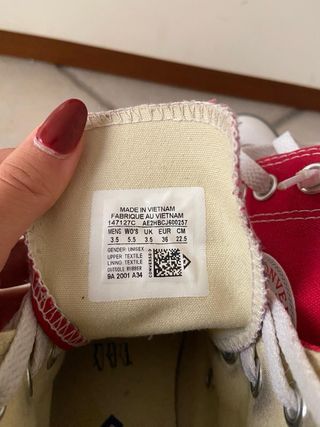 Converse All Star Rosse Donna n. 36