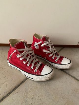 Converse All Star Rosse Donna n. 36