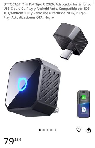 Adaptador Inalámbrico OTTOCAST USB C CarPlay