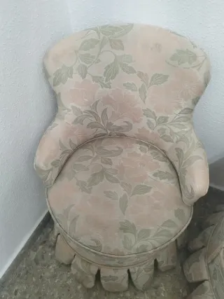 butacas antiguas de tela