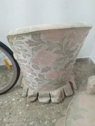 butacas antiguas de tela