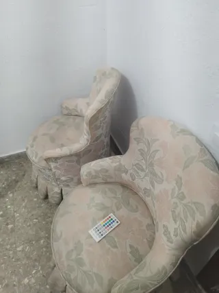 butacas antiguas de tela