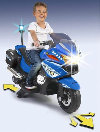 Moto Policía Infantil Eléctrica FEBER
