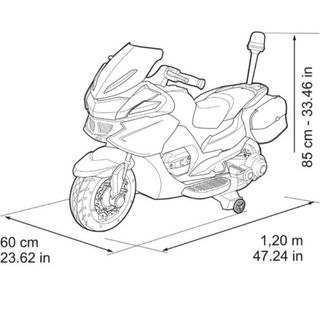 Moto Policía Infantil Eléctrica FEBER