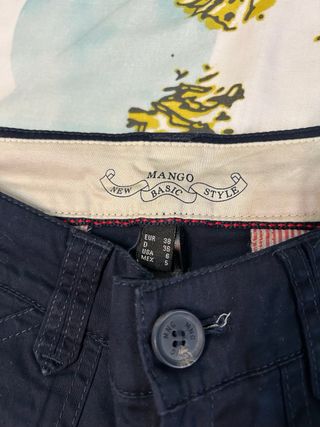 Pantalones Mango Azul marino