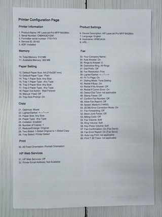 Stampante HP LaserJet Pro MFP M428fdm-bianco/nero