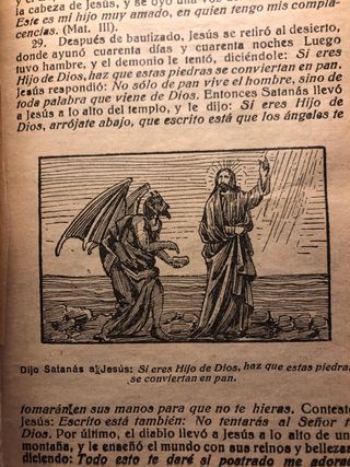 Libro religioso muy antiguo con litografías únicas