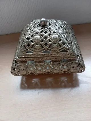 Joyero Metálico Vintage Filigrana