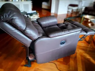 Sillón elevador marrón