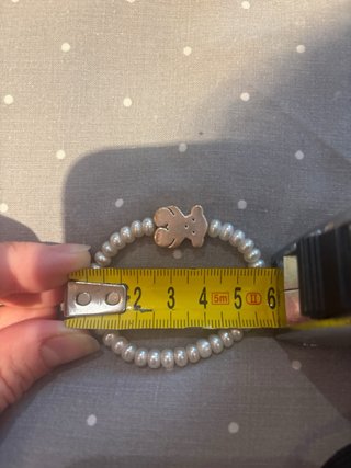 Pulsera Tous niña Plata Perlas Osito