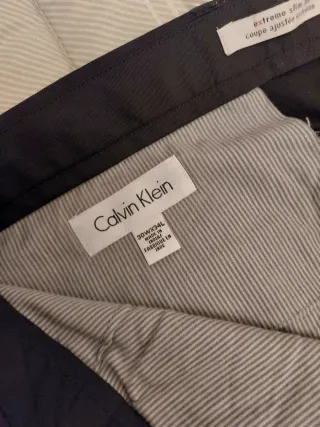 Pantaloni sigaretta Calvin Klein Neri