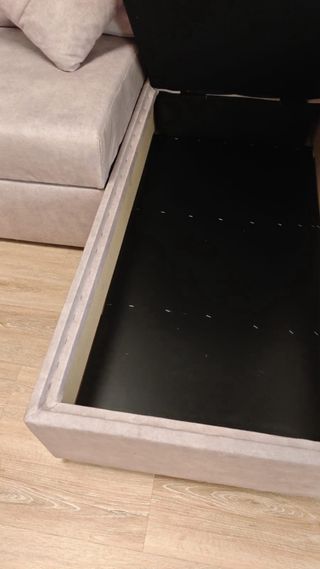 Sofá cama moderno beige/marrón