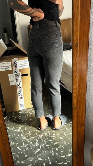 Levi's High Tapered Jeans Gris W27 L27