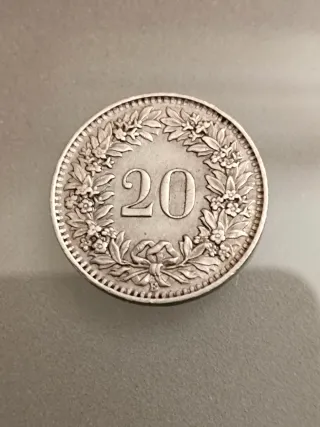 20 céntimos Suiza 1939