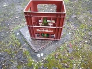 Cassa plastica per 6 bottiglioni