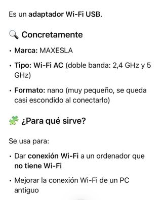 Adaptador WiFi USB AC MAXESLA