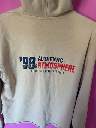 Sudadera beige mujer