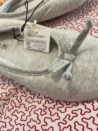 Zapatos Bailarina Grises Talla 37