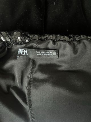 Vestido fiesta corto ,lentejuelas y terciopelo