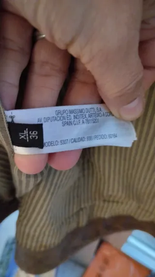 Cazadora piel Massimo Dutti marrón