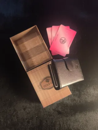 Cartera Gold Life Negra y Rosa