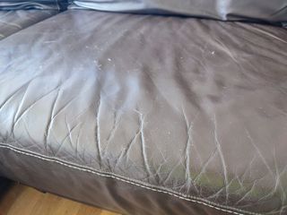 Sofá chaiselonge de cuero de la marca Granfort