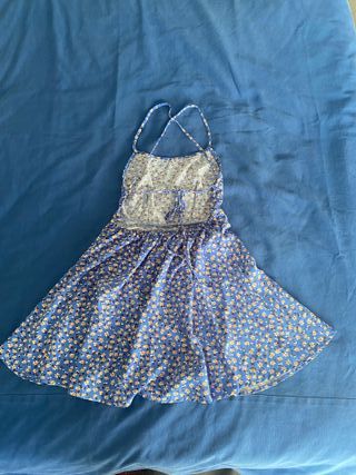 Abito estivo Shein floreale azzurro tg XS