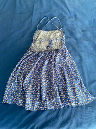 Abito estivo Shein floreale azzurro tg XS