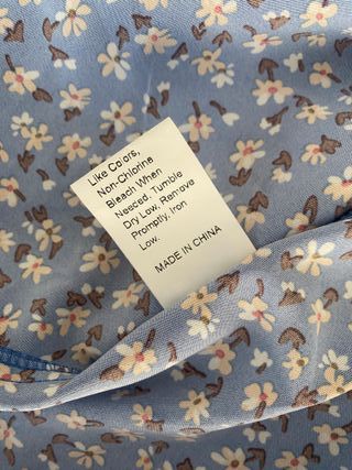 Abito estivo Shein floreale azzurro tg XS