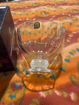 Coppa con piede in cristallo Da Vinci Crystal