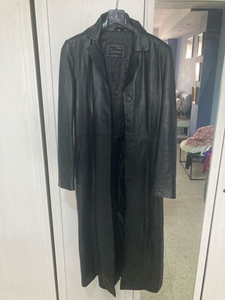 Abrigo Piel Easy Wear T.38 Negro