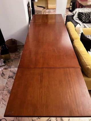 Mesa Escritorio Extensible Vintage Roble Macizo