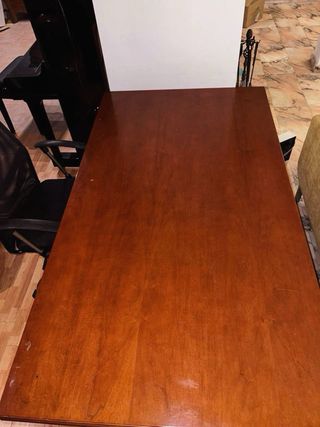 Mesa Escritorio Extensible Vintage Roble Macizo