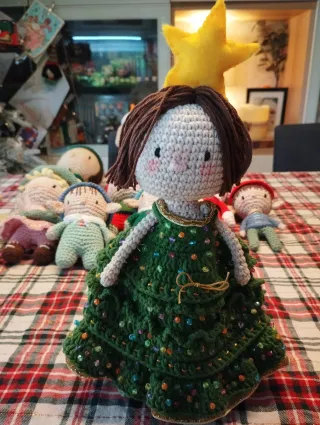 Muñeco Amigurumi Navideño