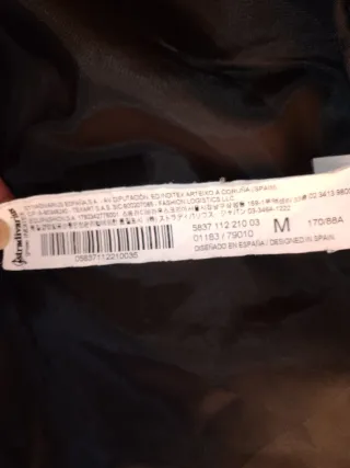 Stradivarius talla M-L Abrigo algodón