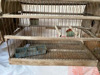 Antigua Jaula Madera para Reparar