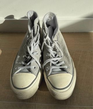 Converse plataforma azul