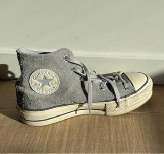 Converse plataforma azul