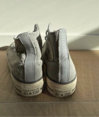 Converse plataforma azul