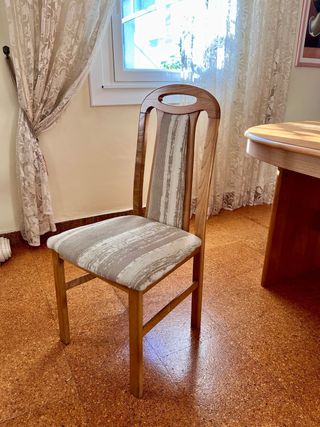 Mesa extensible hasta 3,5m alta calidad + 6 sillas