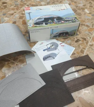 Hangar HO  Busch,tren eléctrico maqueta