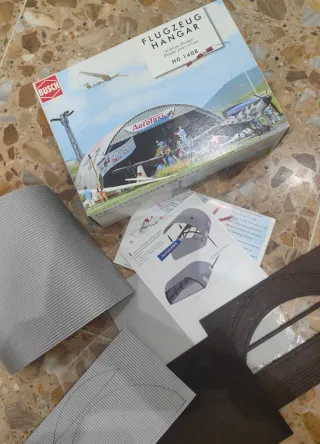 Hangar HO  Busch,tren eléctrico maqueta