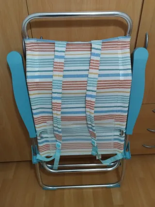 Silla de Playa Plegable Multicolor.