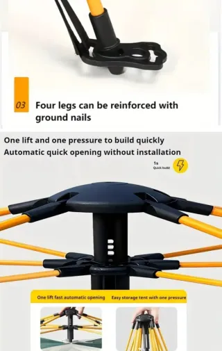 Tienda de campaña 2/3 personas, imperrmeable